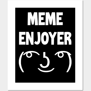 Meme Enjoyer Funny Unicode Emoji Posters and Art